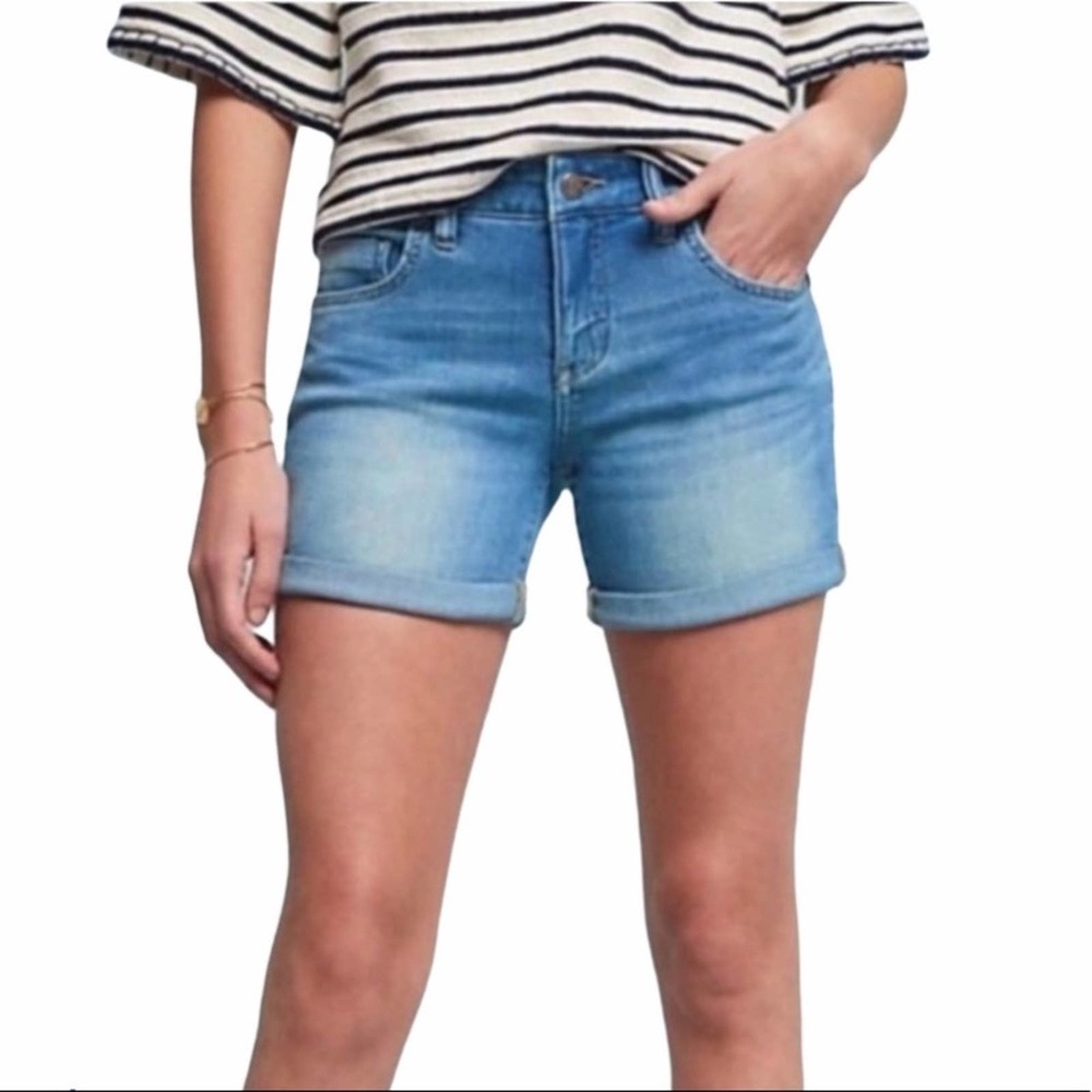 ANTHRO Pilcro & the Letterpress Stet Rolled Cuffed Shorts Womens Size 28